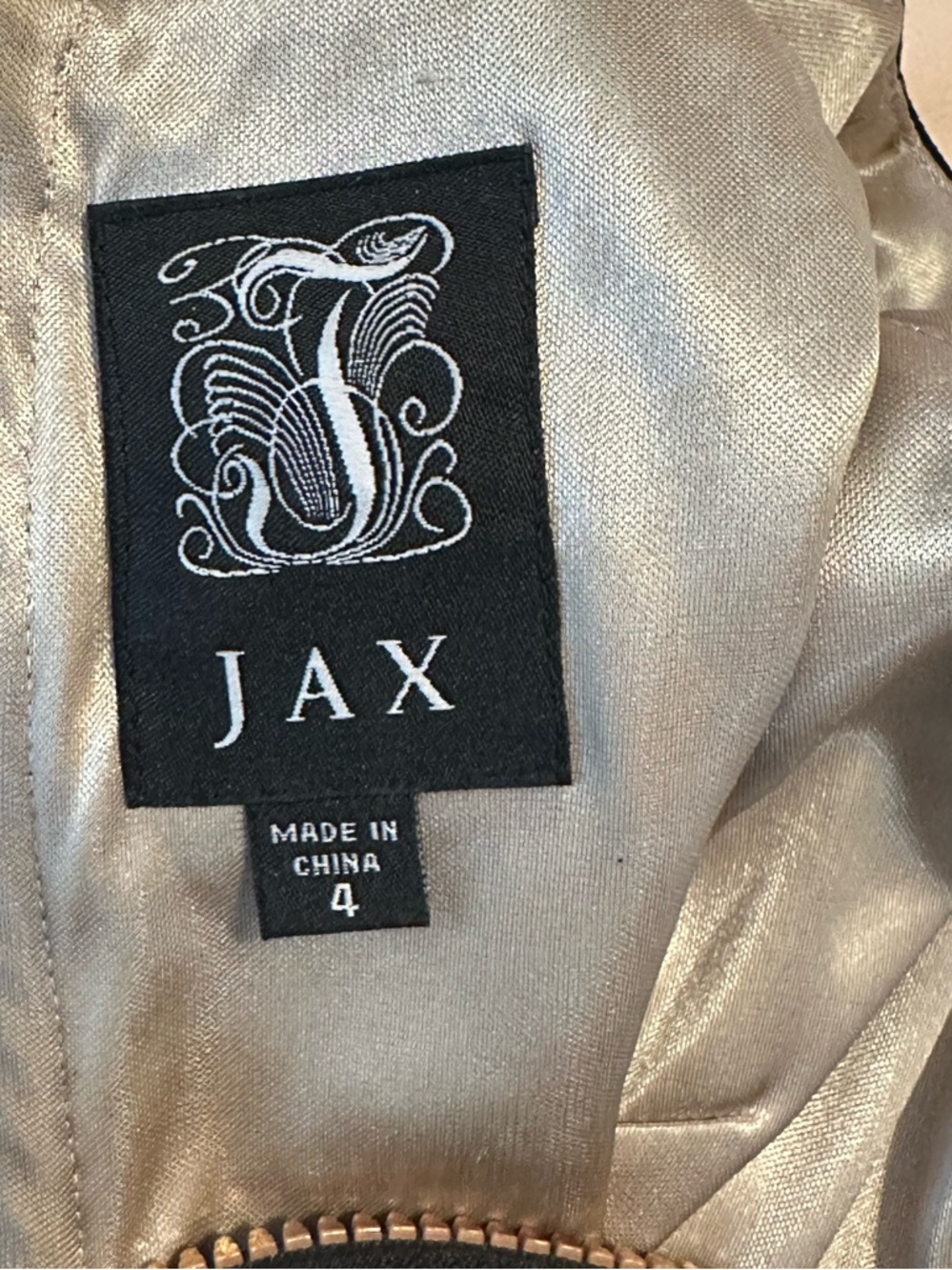 Jax Black and Cream Lace-Front Midi Dress - Picture 3 of 5
